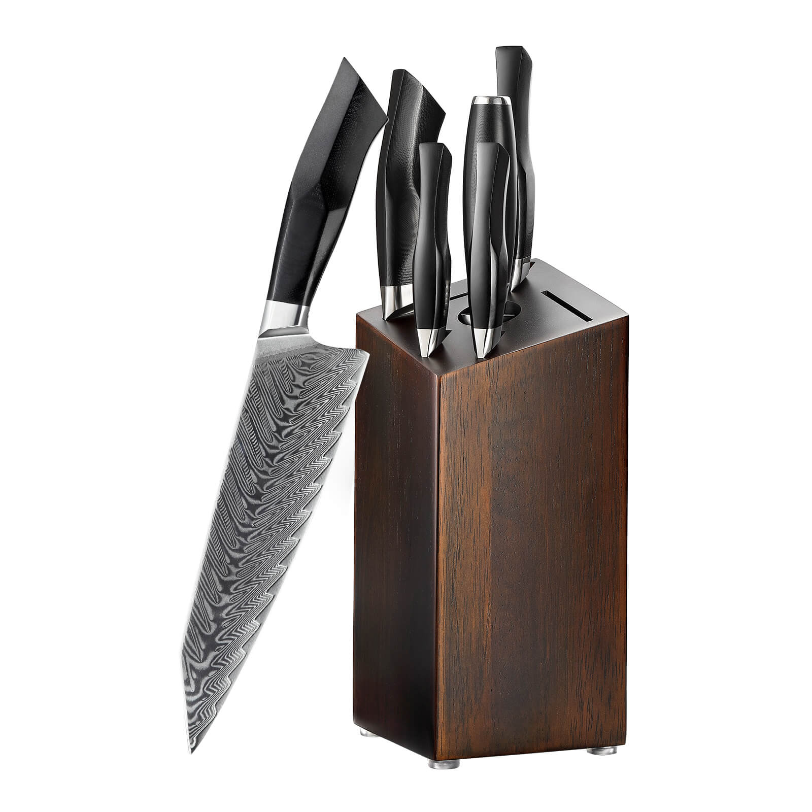 Messerset mit Messerblock (7-Teilig) - BLACK