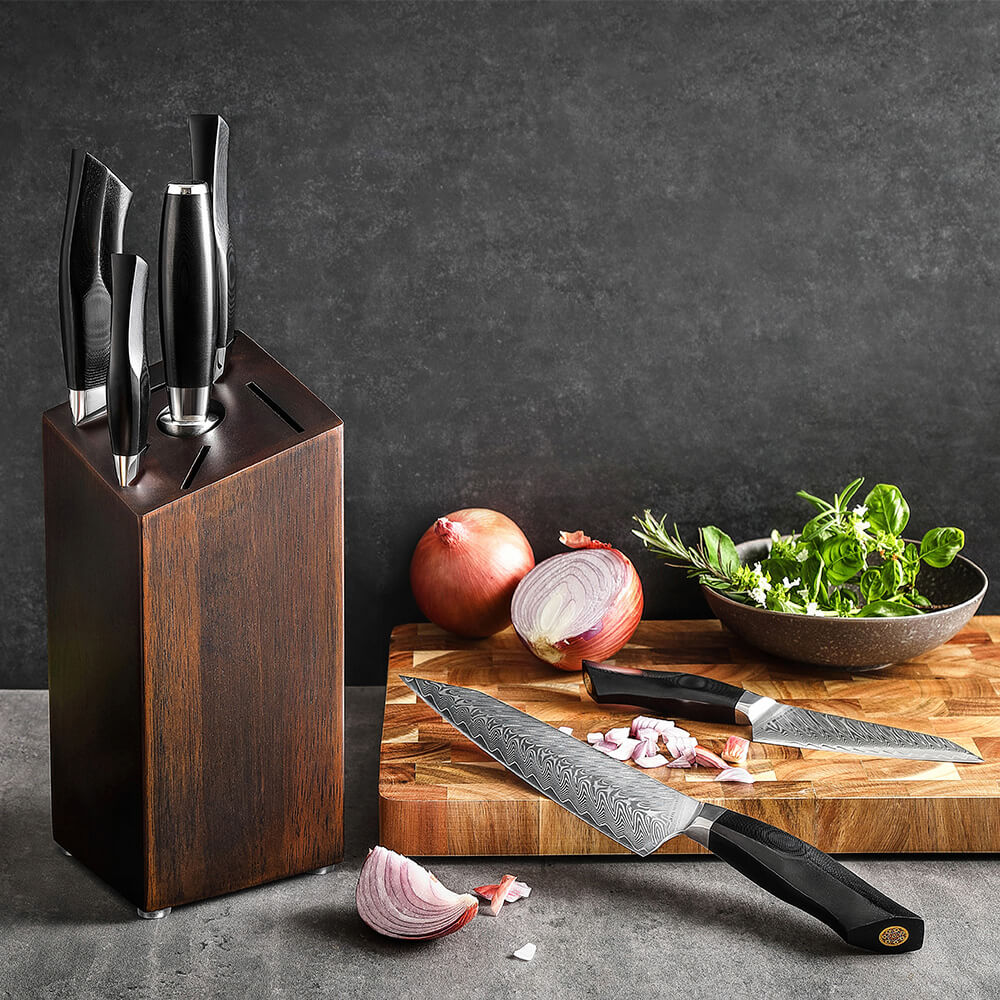 Messerset mit Messerblock (7-Teilig) - BLACK