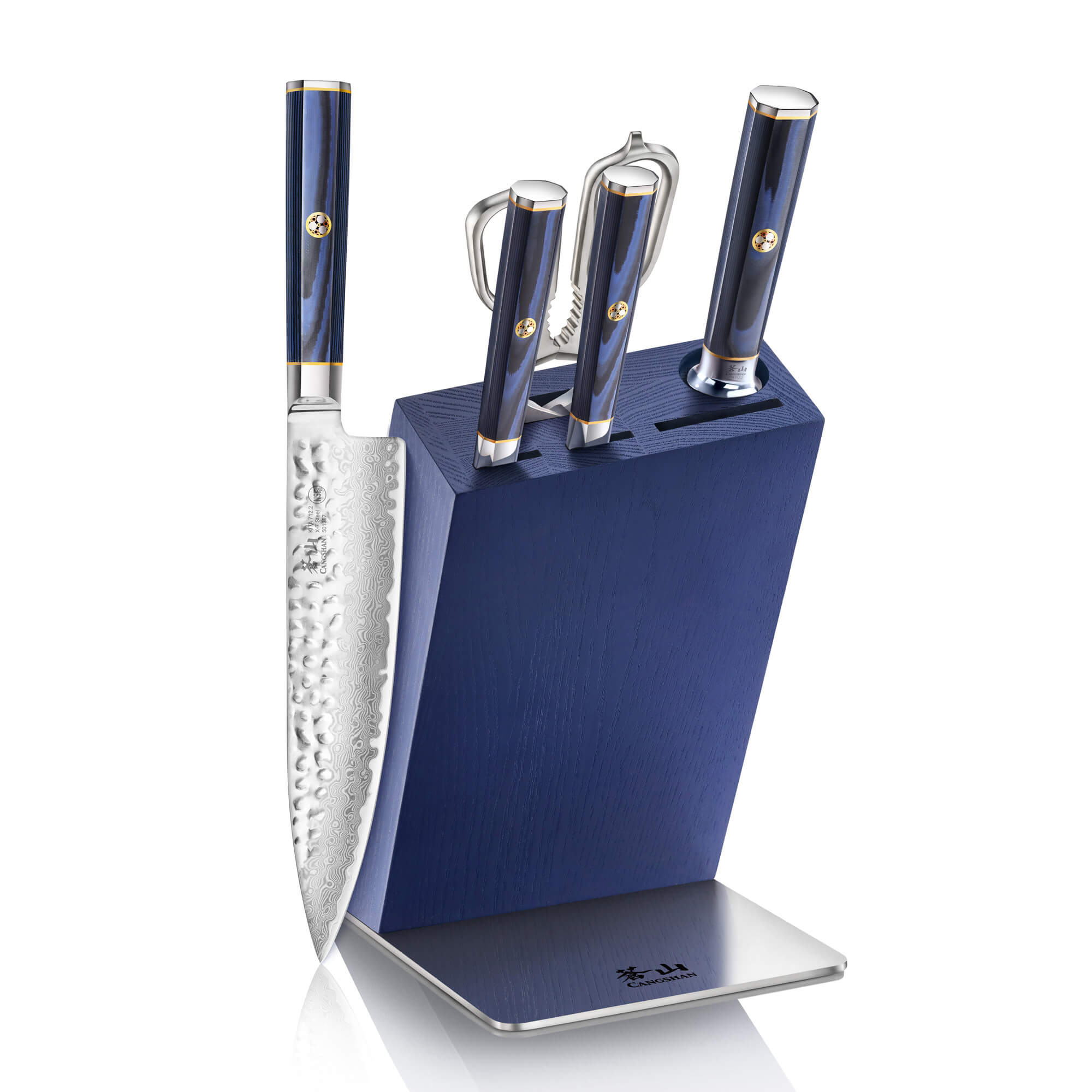 CANGSHAN 6‑teiliger Damastmesser-Block - KITA