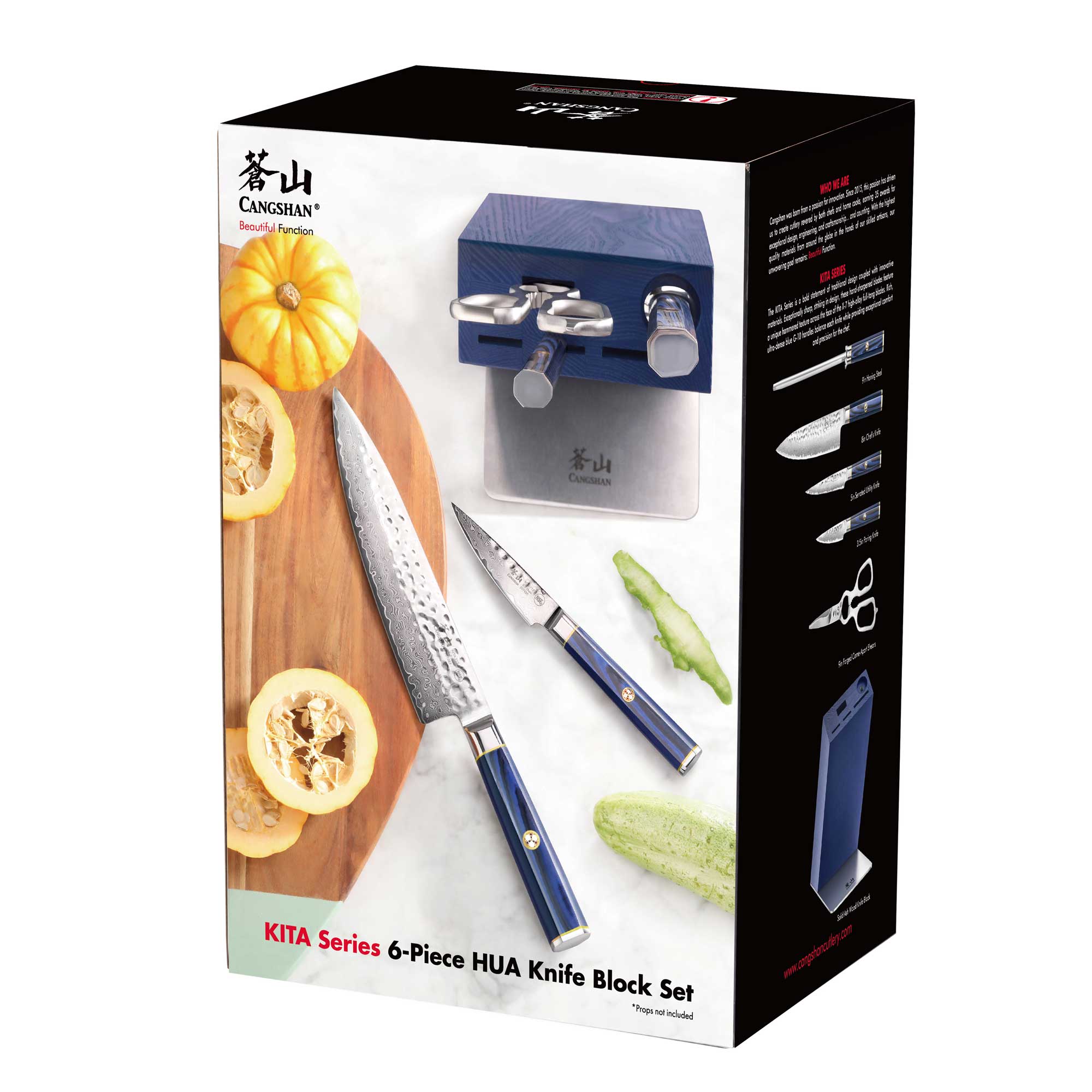 CANGSHAN® 6‑teiliger Messerblock - KITA