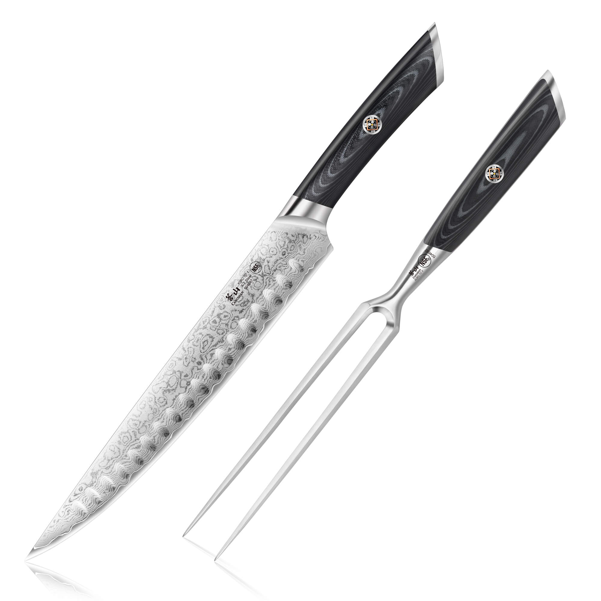 CANGSHAN® 2er - Tranchiermesser Set - KURO