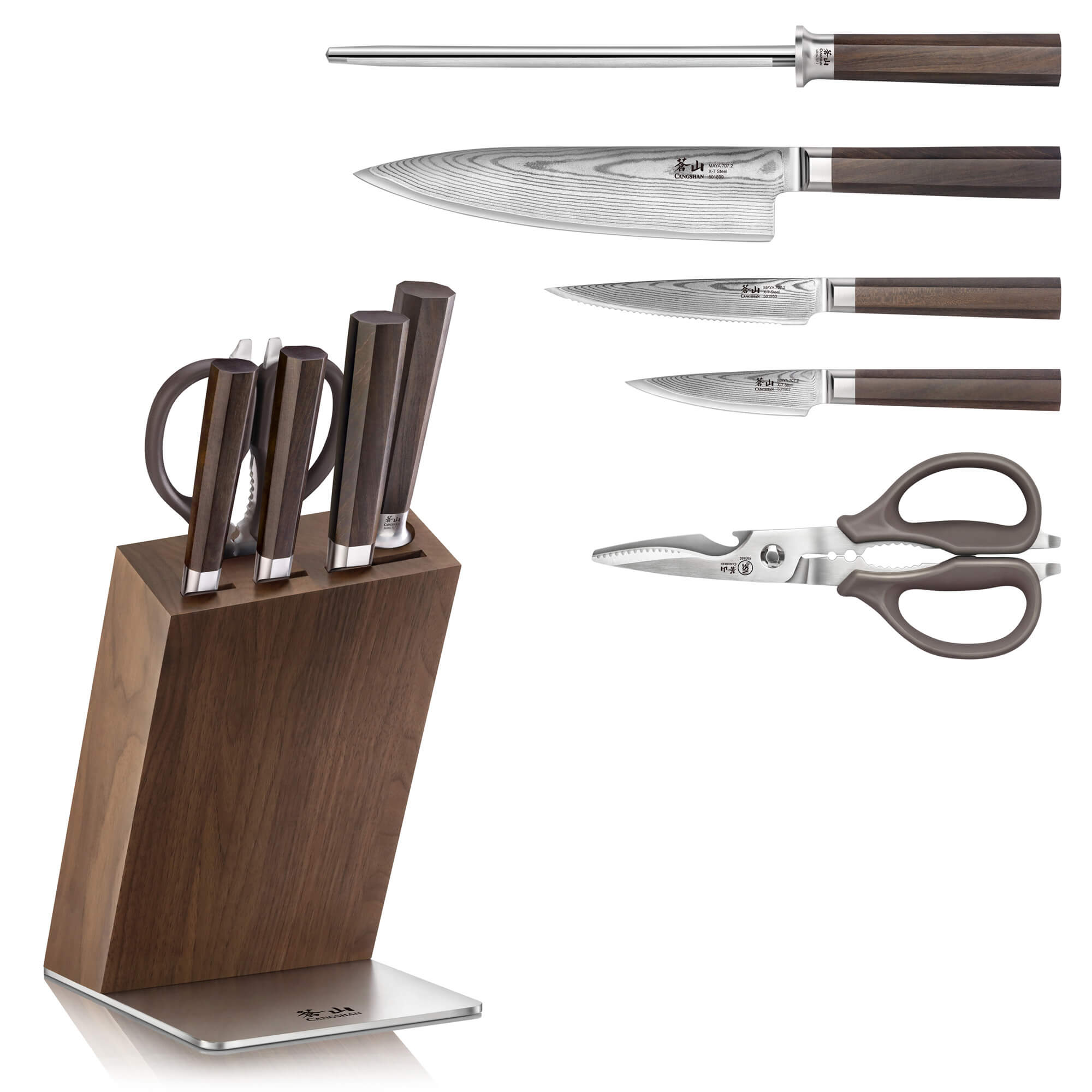 CANGSHAN® 6‑teiliger Messerblock - MAYA