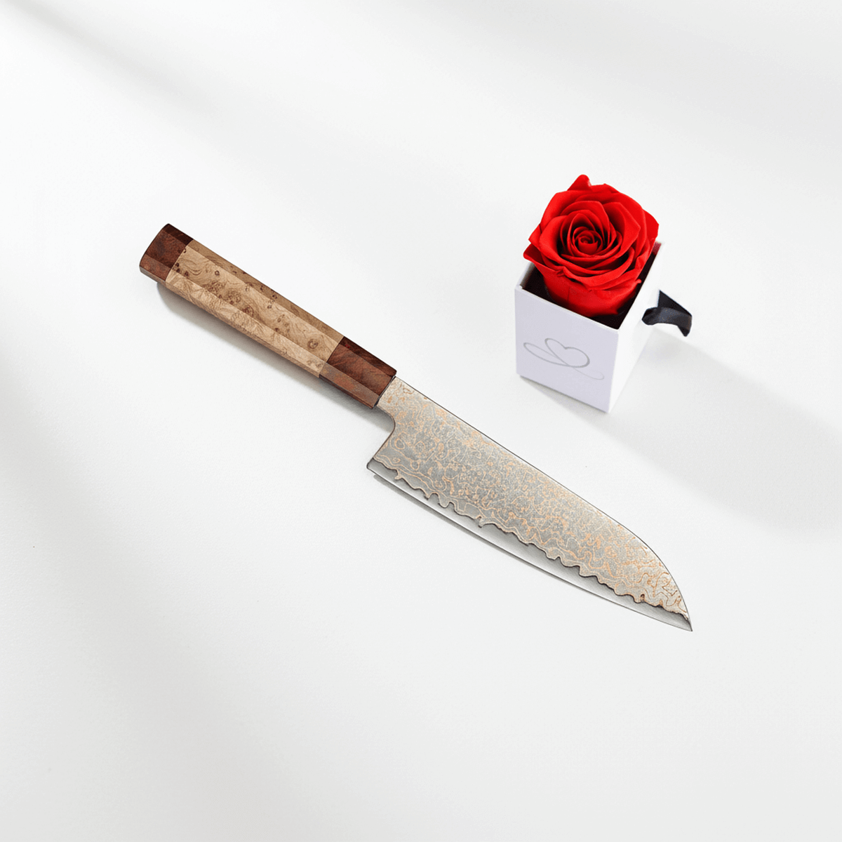 Santokumesser mit Kupfer - HIIRO