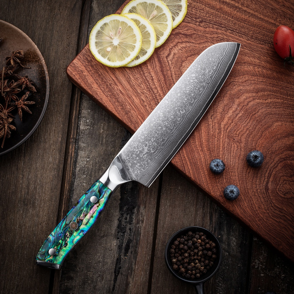 Damastmesser Santoku