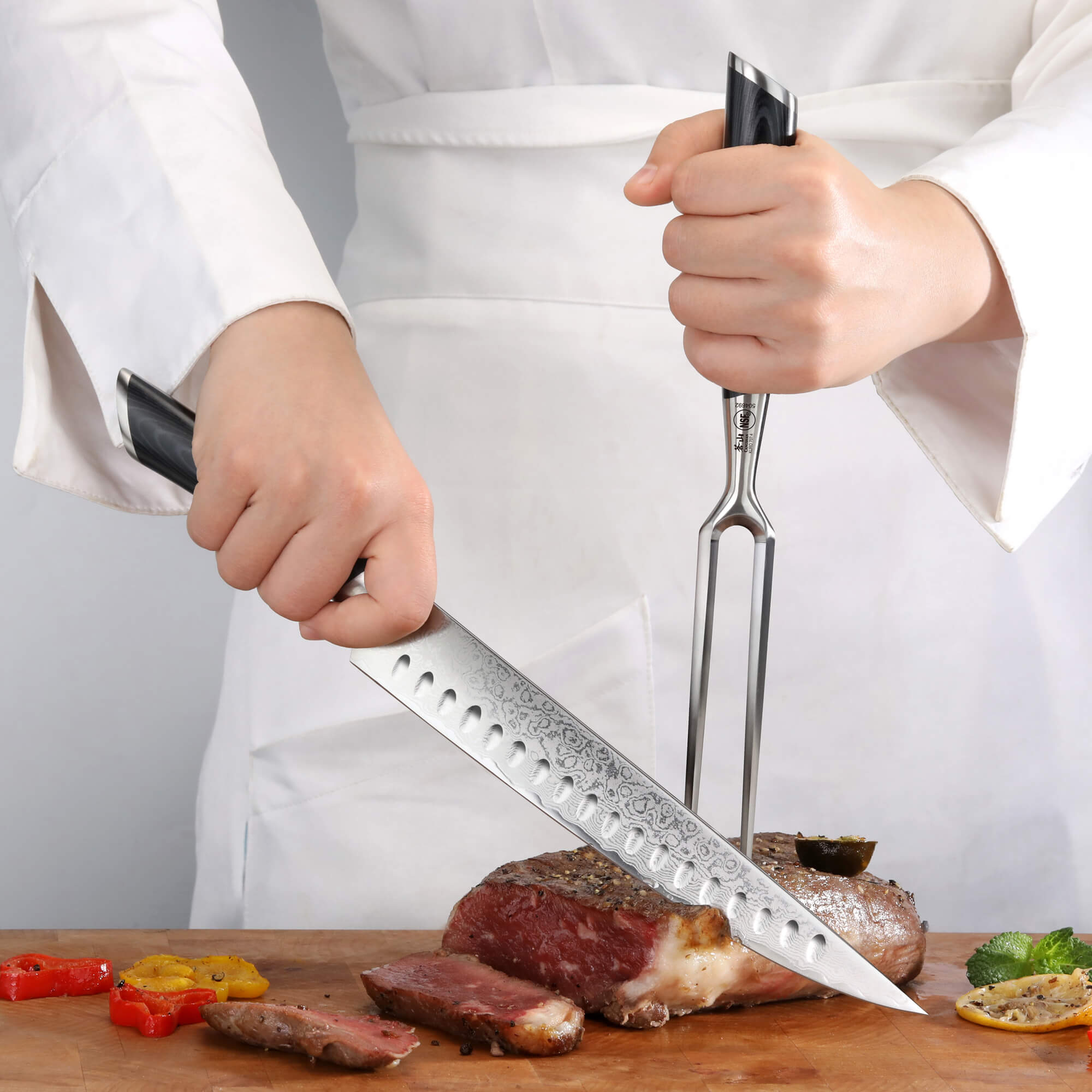 CANGSHAN® 2er - Tranchiermesser Set - KURO